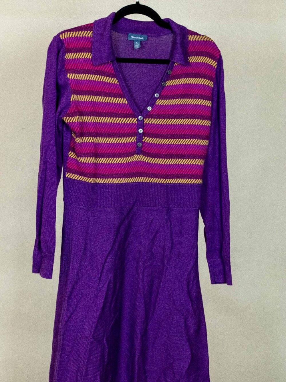 Modcloth Purple Sweater Dress - L